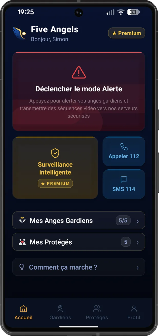 Écran d'accueil